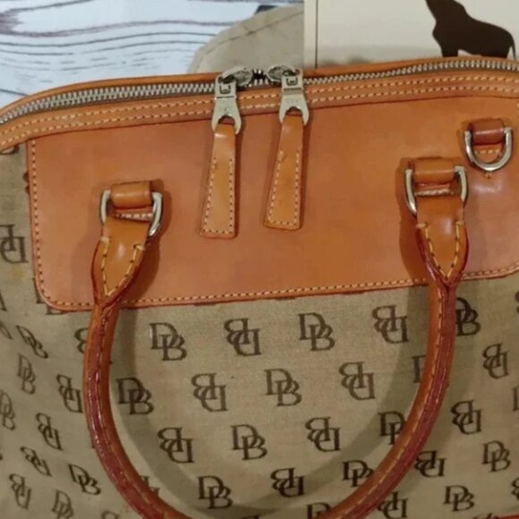 Two Dooney & Bourke Beige and Brown Satchels For the Price of One - Picture 4 of 14